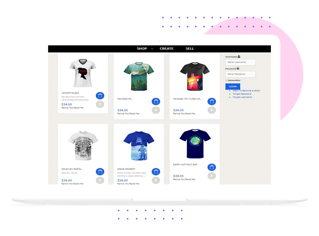 Online T-Shirt Customization Website