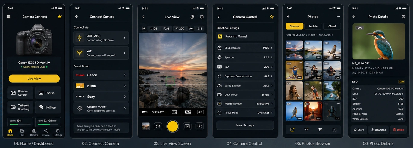 Camera Connect & Control DSLR and Mirrorless Control App