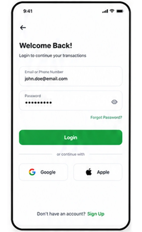 Custom Cross Border Money Transfer App