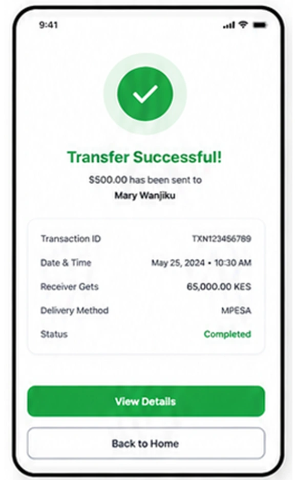 Custom Cross Border Money Transfer App