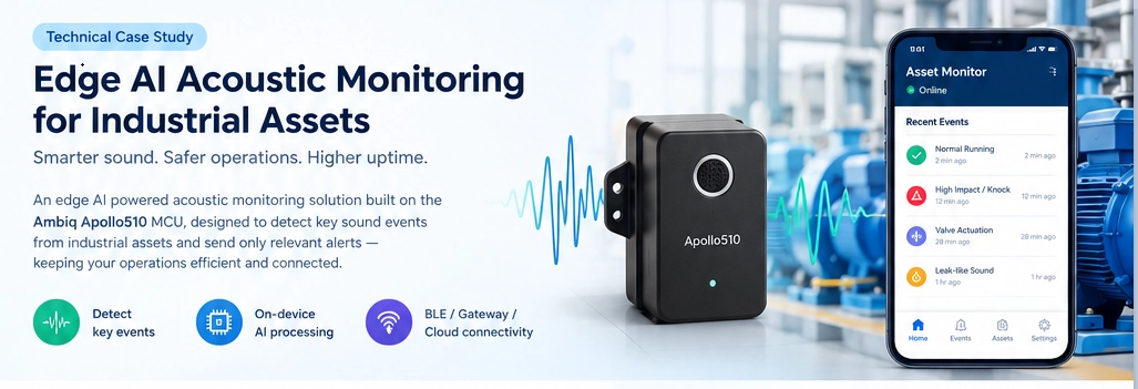 Acoustic Monitoring Node for Industrial Equipment