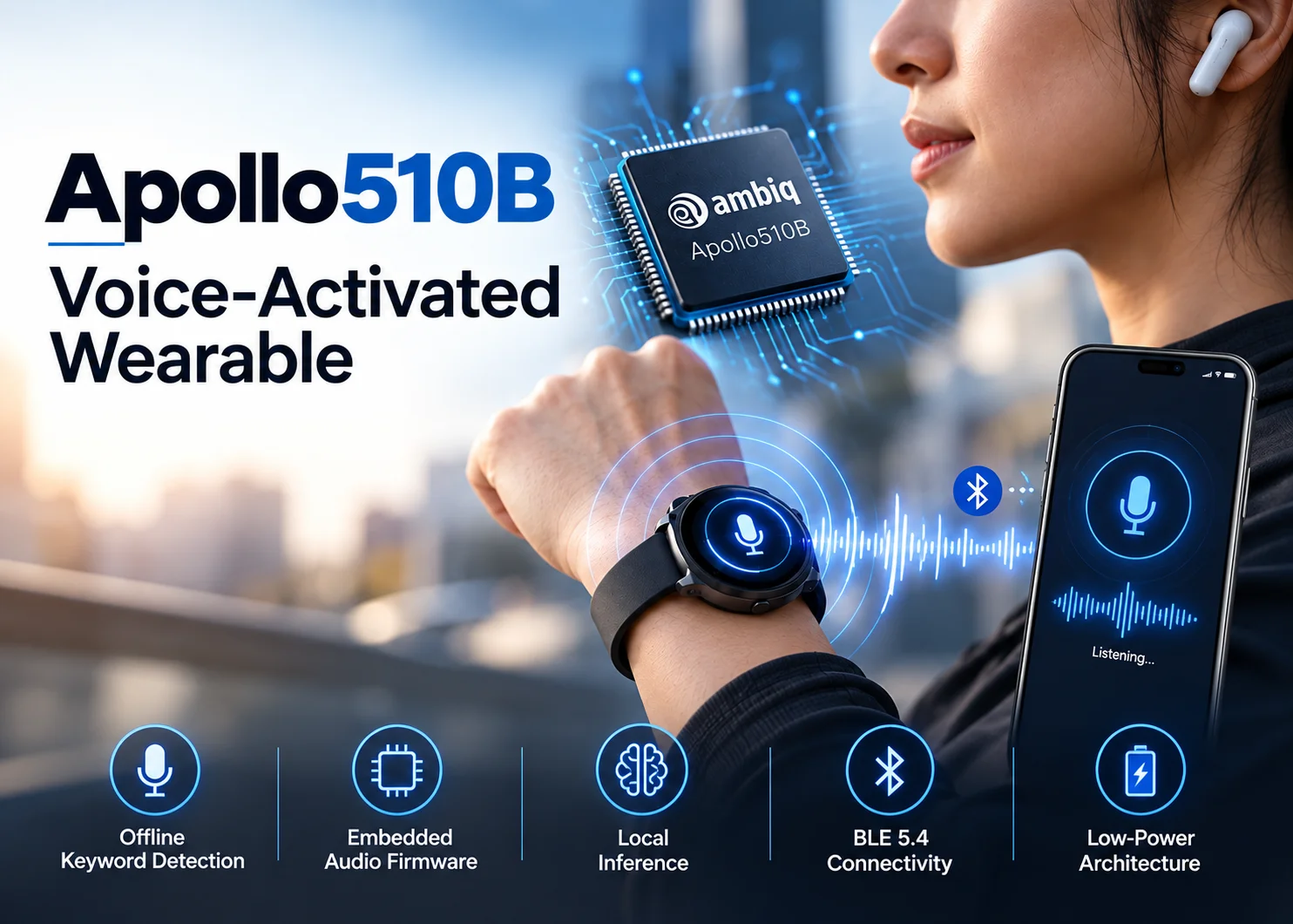 Apollo510B Voice-Activated Wearable