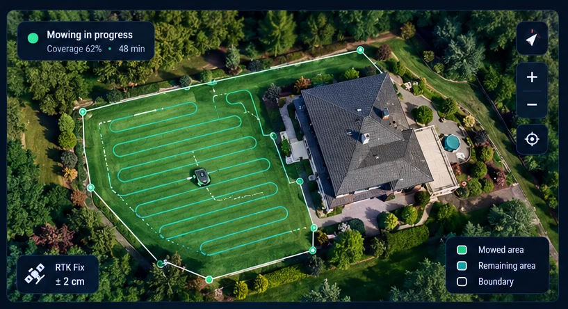 Autonomous Solar-Assisted Lawn Care Robot Development