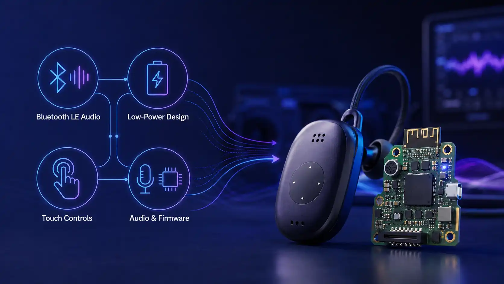 ESP32-H4 Wearable and BLE Audio Development