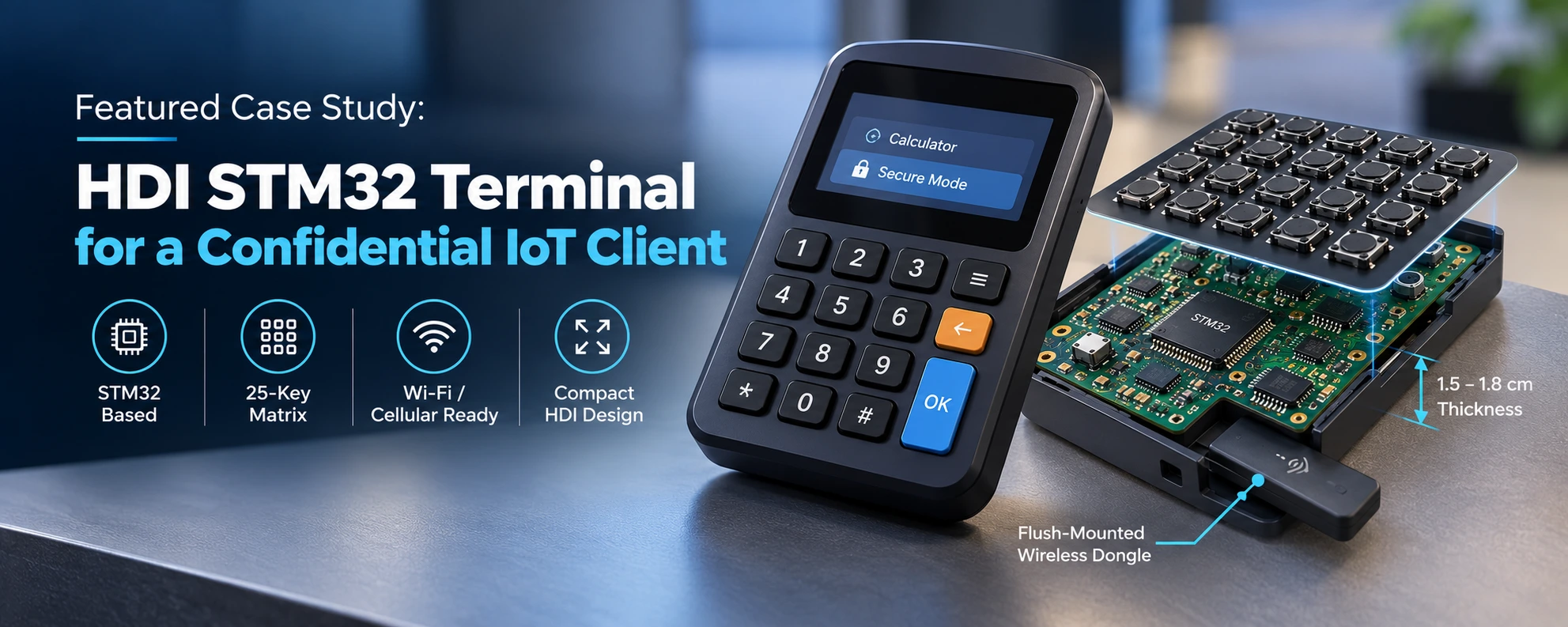 HDI STM32 Terminal for a Confidential IoT Client