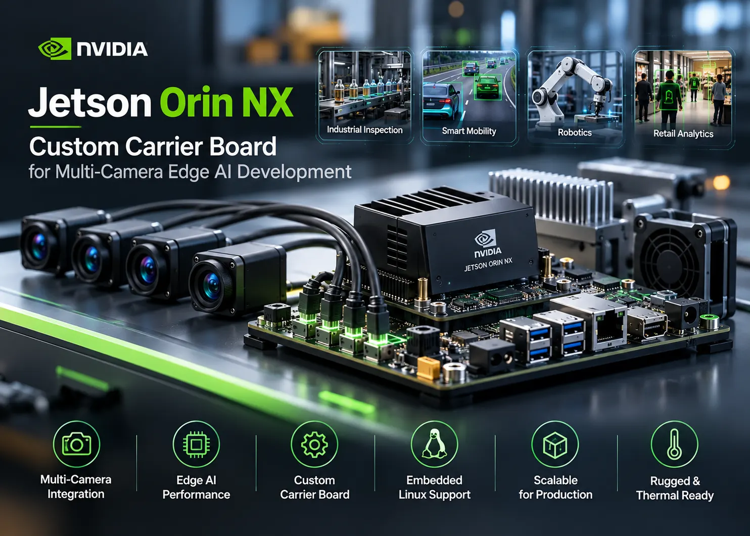 Jetson Orin NX Custom Carrier Board