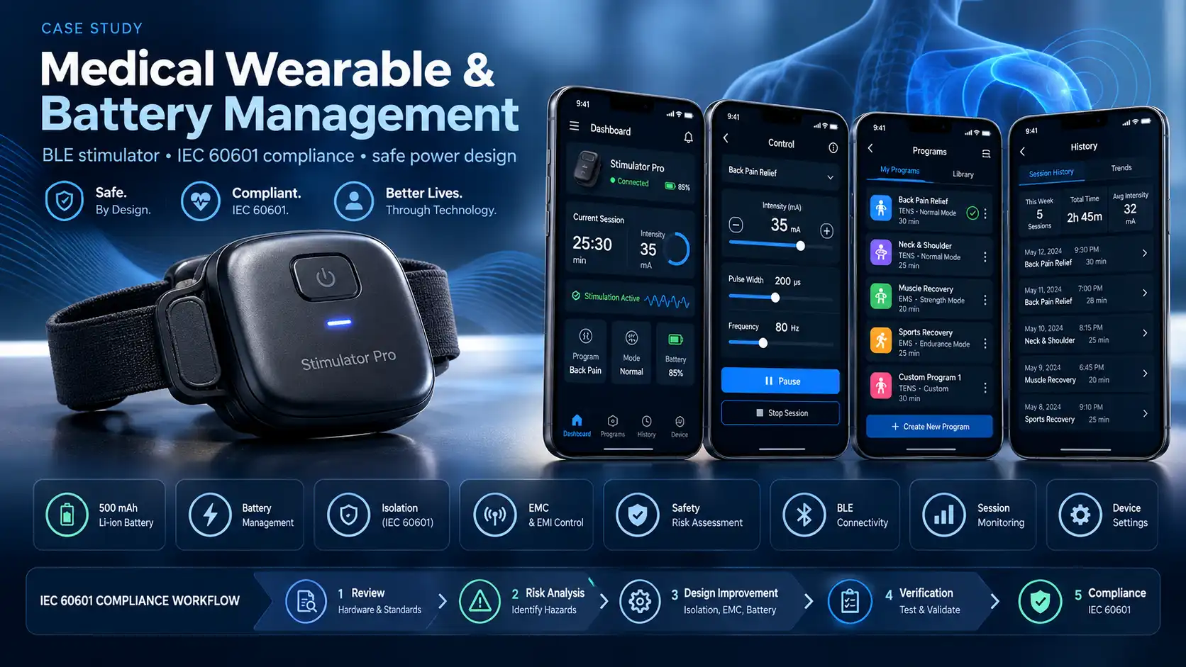 Medical Wearable and Battery Management
