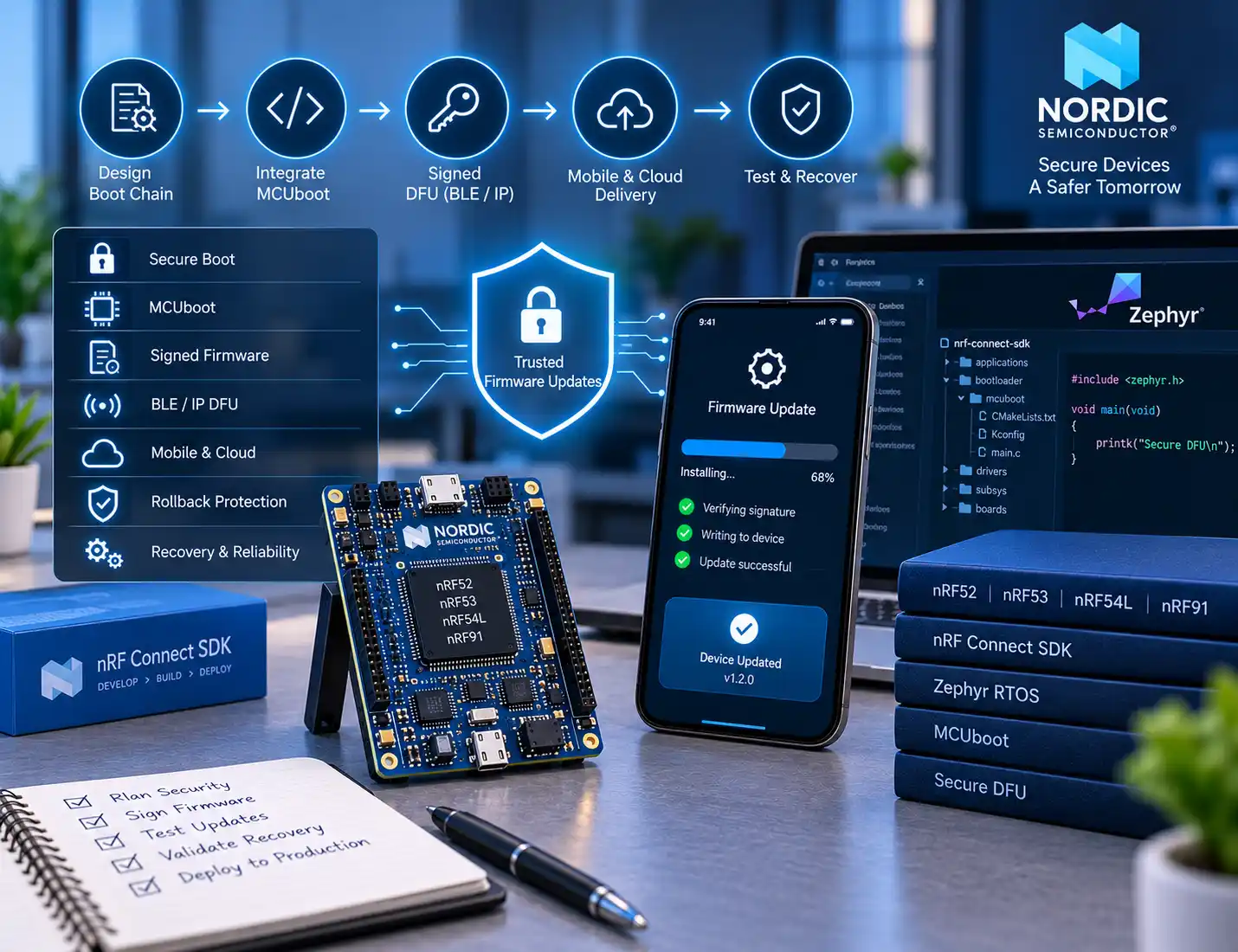 Nordic Secure Boot, MCUboot & Signed DFU Development