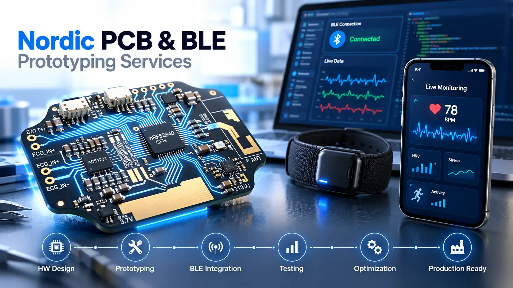 nRF52840 Wearable Child-Safety Device with Zephyr