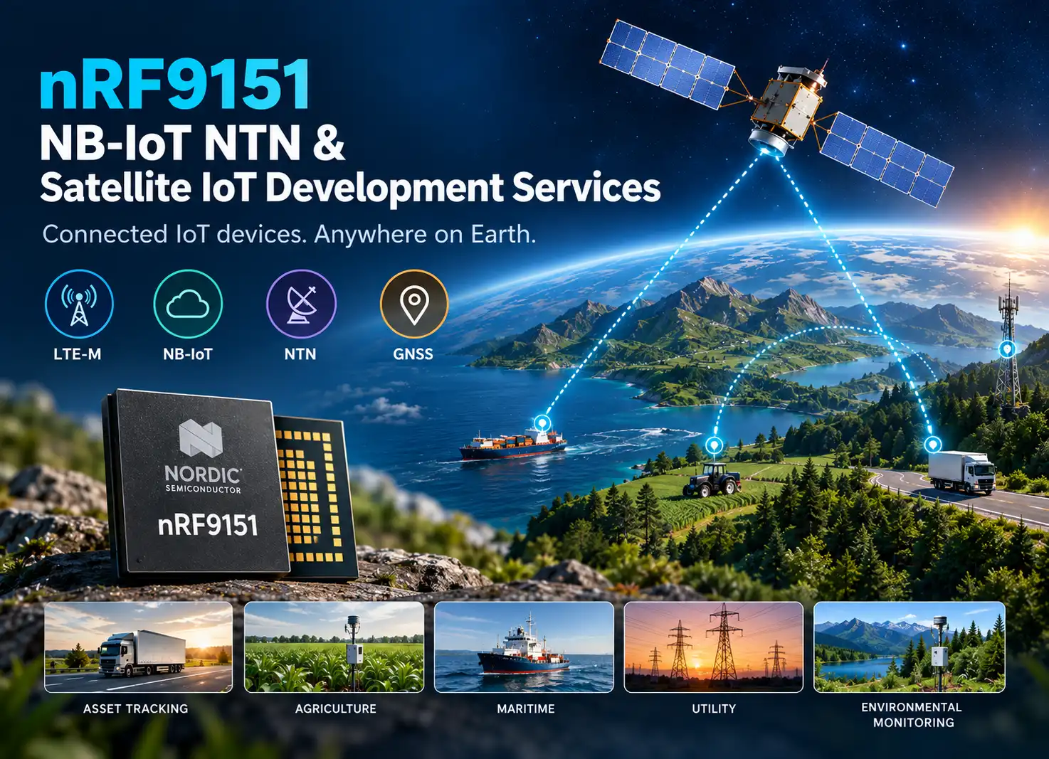 nRF9151 Satellite IoT Development