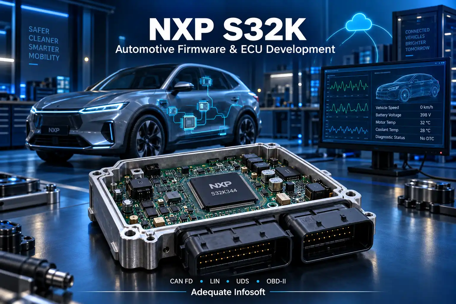 NXP S32K automotive firmware and ECU development services