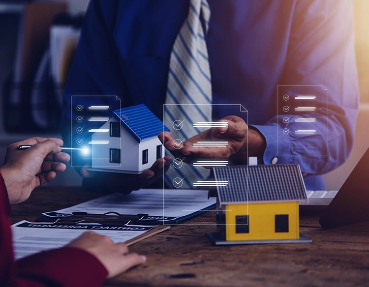 AI and IoT smart property management dashboard showing real-time analytics, energy monitoring and building automation