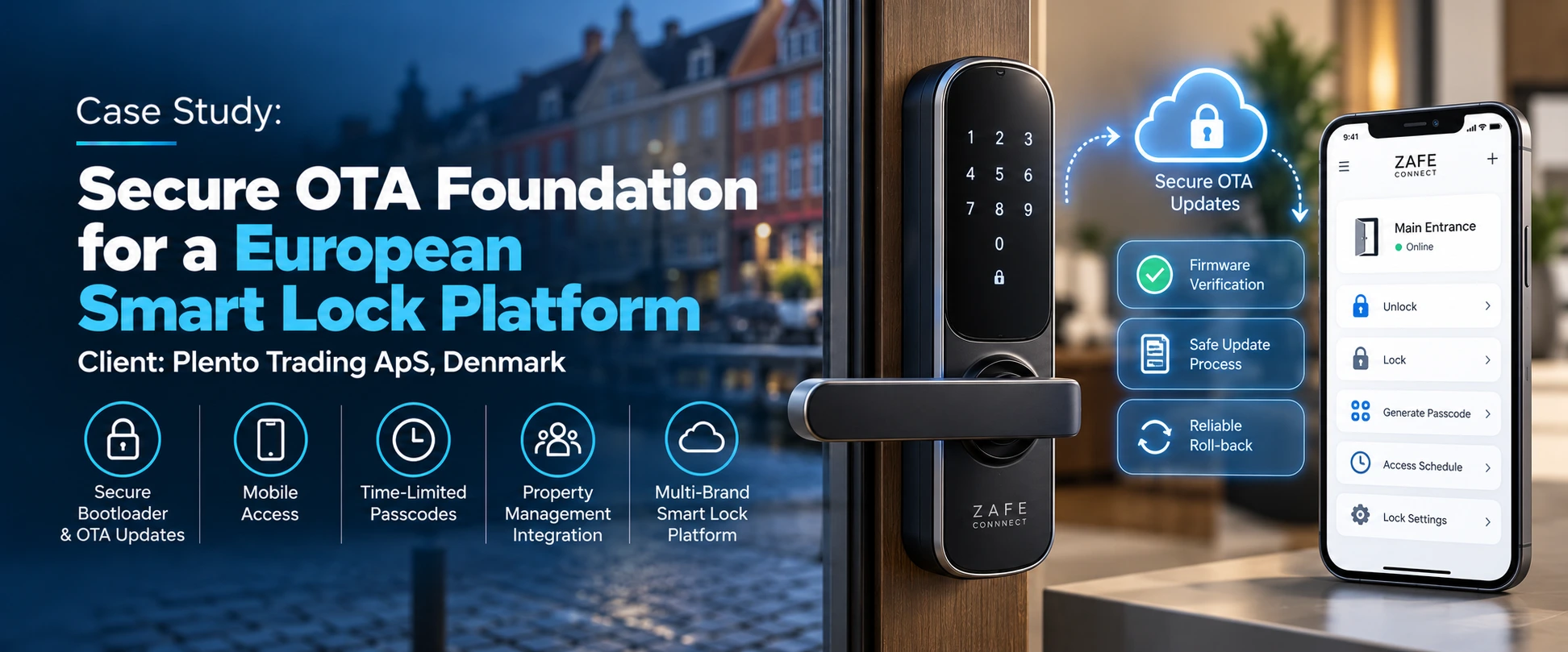 Secure OTA firmware for smart locks