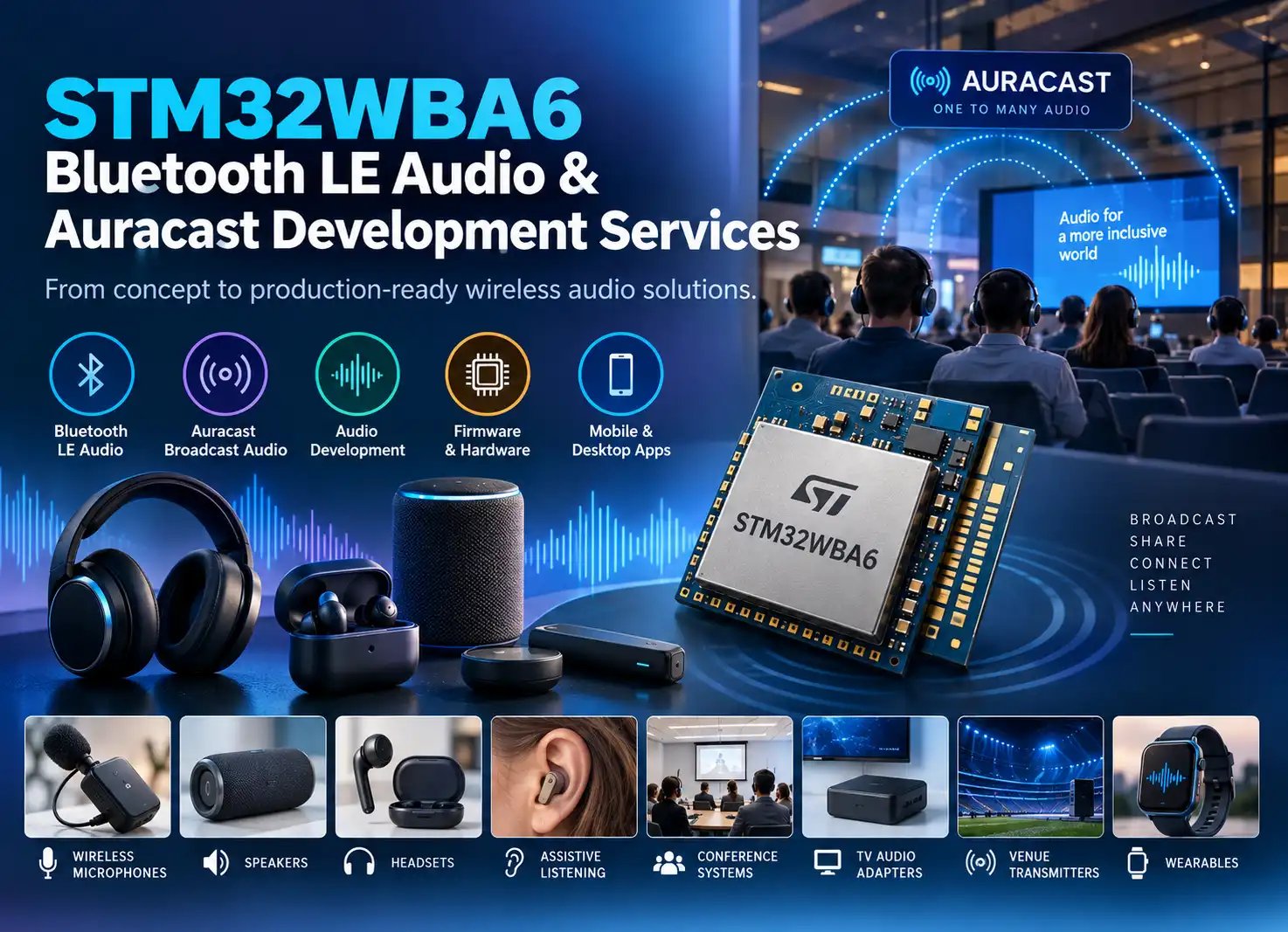 STM32WBA6 LE Audio Development
