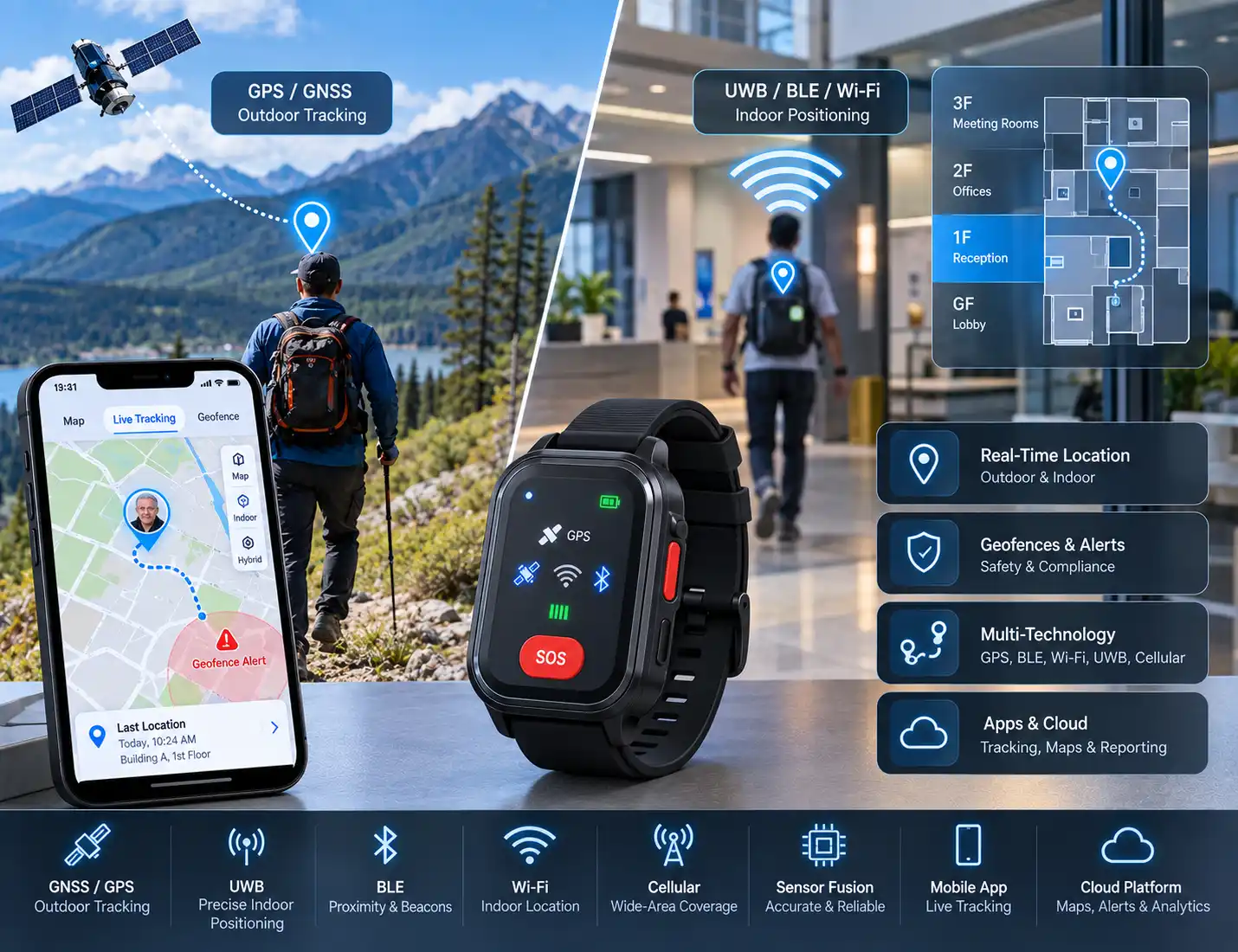 Wearable GPS & Indoor Positioning Development